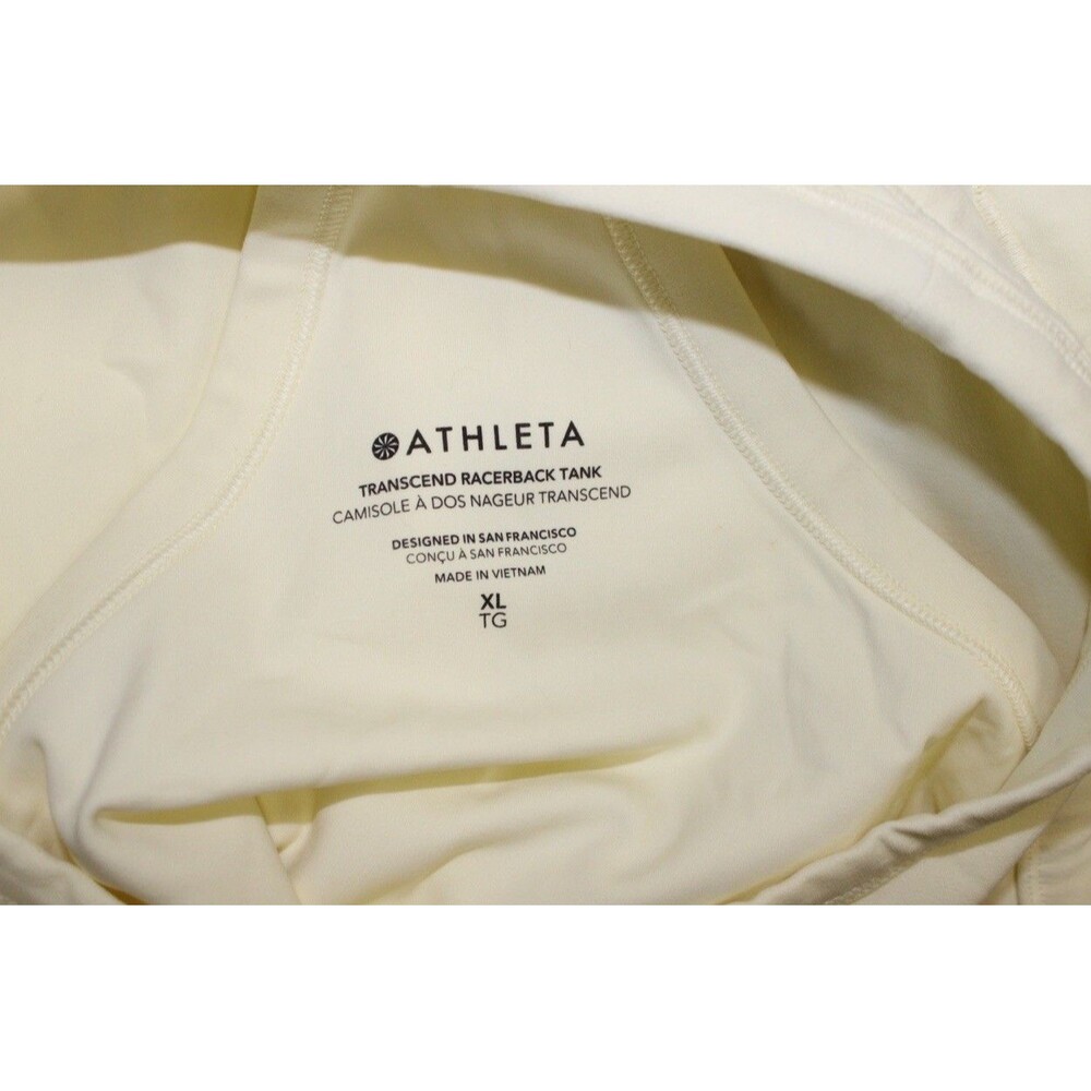 Athleta Transcend Racerback Tank Top Yellow Yoga Running Athleisure Size XL - Picture 6 of 8